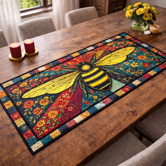 Honey Buzz Quilted Table Runner