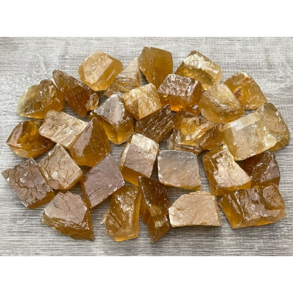 Honey Calcite Rough Natural, 1 - 2" Honey Calcite