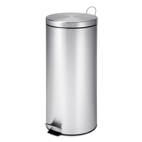 Honey Can Do 30L Round Ss Step Can W Bucket, Silver