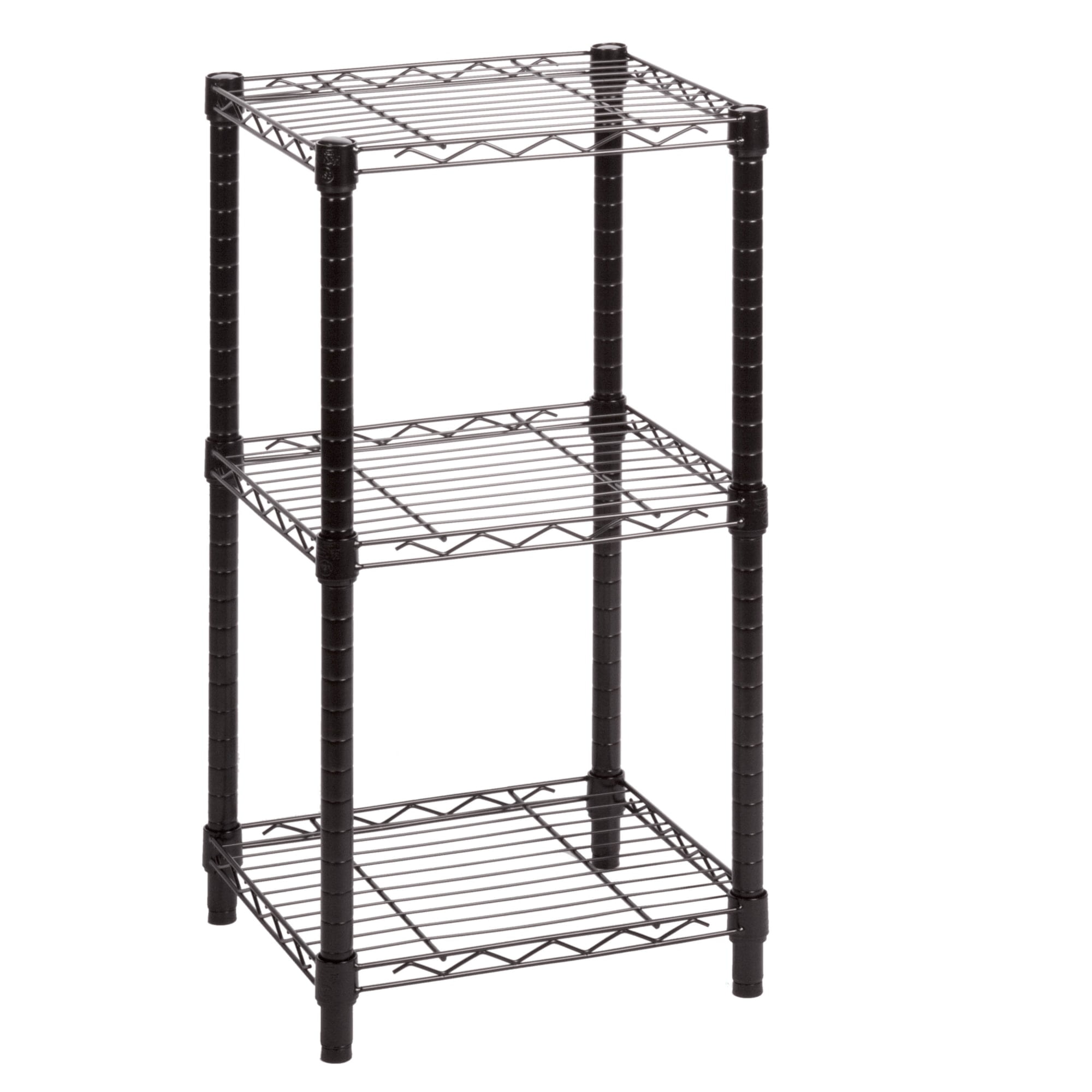 Honey Can Do 3Shelf Steel Storage Shelving Unit, Black