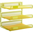 thumbnail image 1 of Honey Can Do 3-Tier Steel Mesh Letter Tray, Multicolor, 1 of 3
