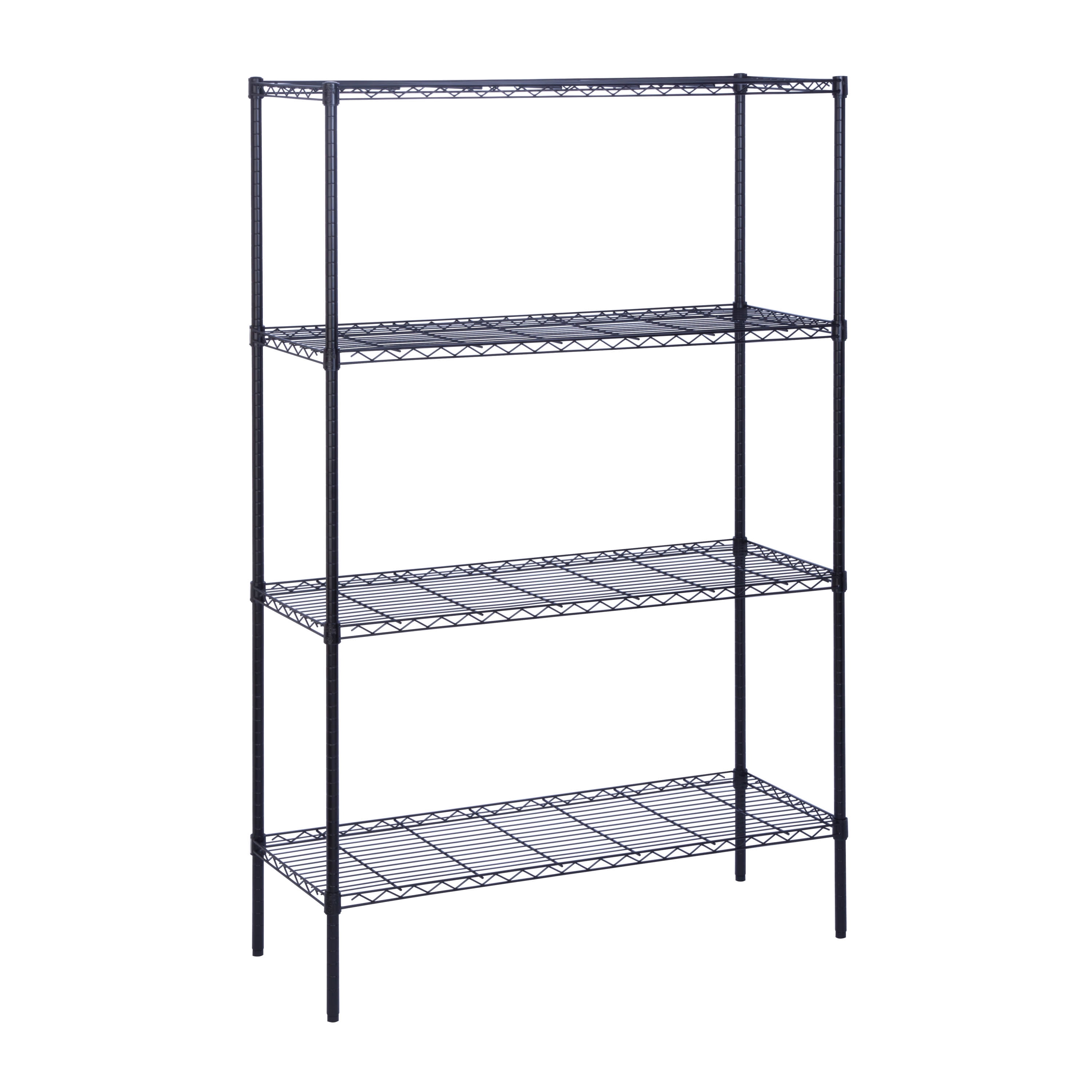 Honey Can Do 4Shelf Steel Storage Shelving Unit, Multicolor, Basement