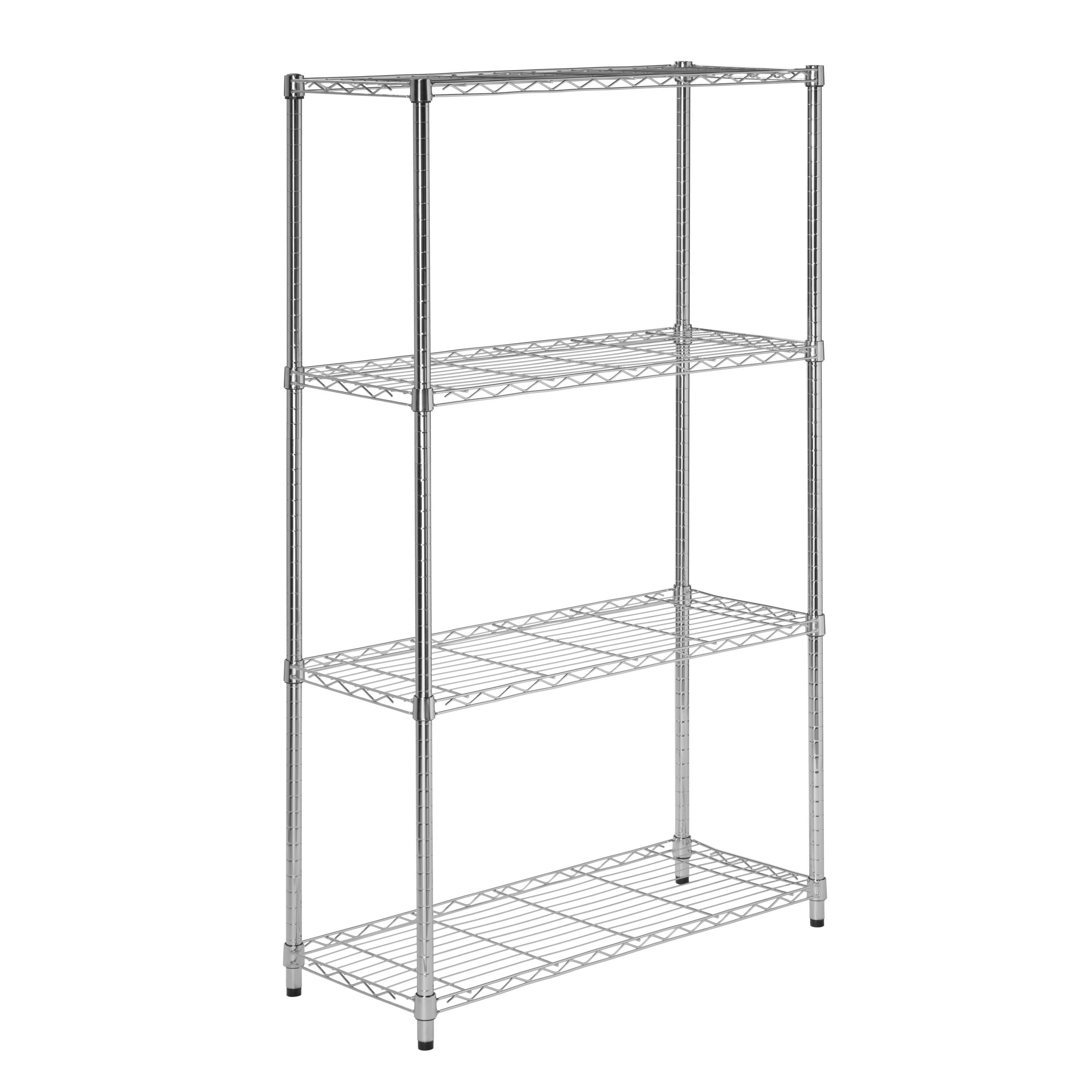 Honey Can Do 4Tier HeavyDuty Adjustable Shelving Unit With 200Lb