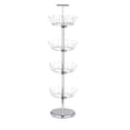 thumbnail image 1 of Honey-Can-Do 4-Tier Steel Revolving 24-Pair Shoe Tree, Chrome, 1 of 2