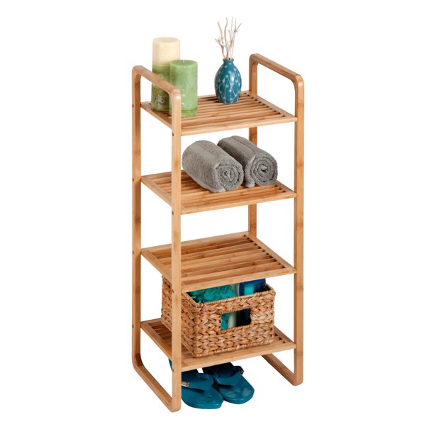 HoneyCanDo 4Tier vertical bamboo shelf