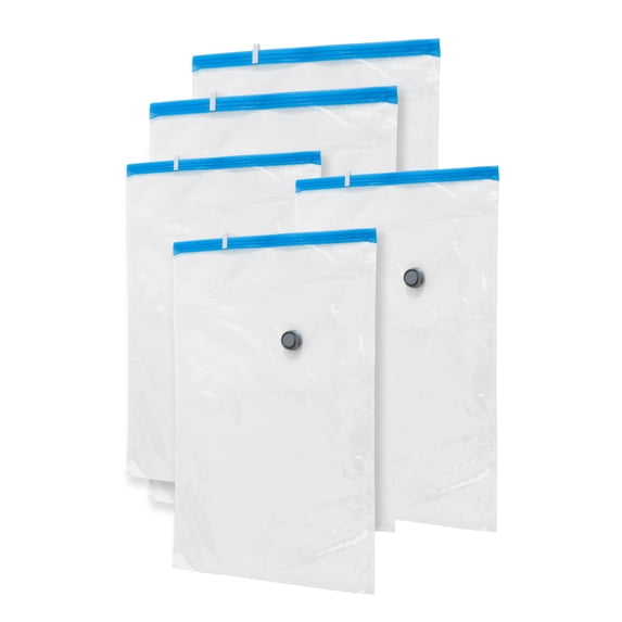Honey Can Do 5 Pack Combo Vacuum Packs, Clear