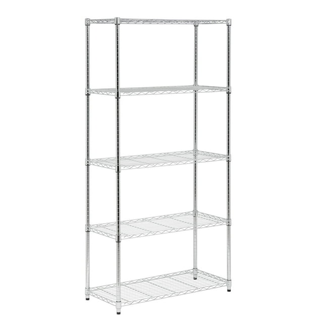HoneyCanDo 5Tier HeavyDuty Adjustable Shelving Unit With 350lb