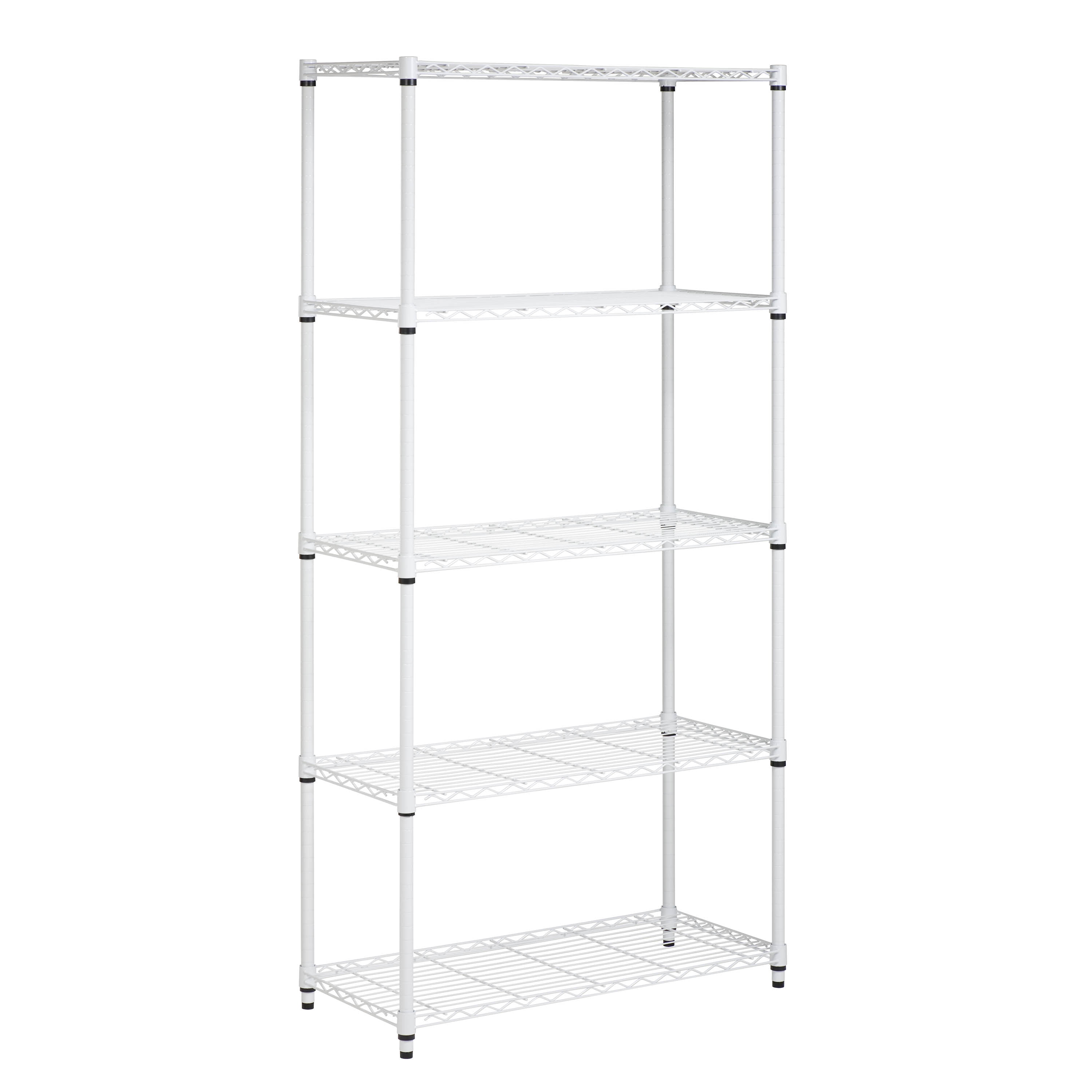 HoneyCanDo 5Tier HeavyDuty Adjustable Shelving Unit With 350lb