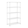 thumbnail image 1 of Honey-Can-Do 5-Tier Heavy-Duty Adjustable Shelving Unit with 800-lb Shelf Capacity, White,Shelves & Shelf Units White,Steel, 1 of 9