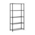 thumbnail image 1 of Honey-Can-Do 5-Tier Heavy Duty Adjustable Steel Storage Shelves, Black, Holds up to 200 lb per Shelf, 1 of 7