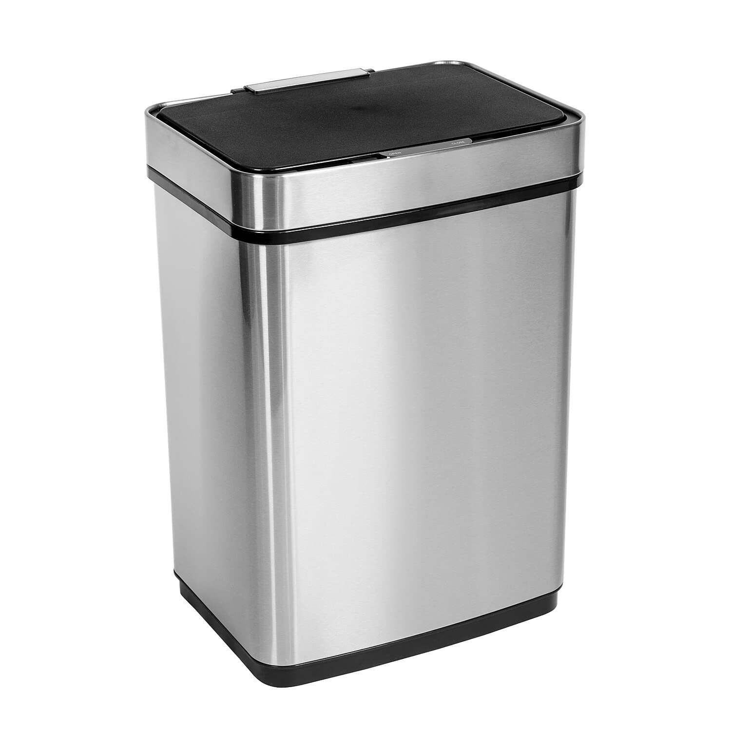 50L Silver Stainless Steel Touchless Kitchen Trash Can