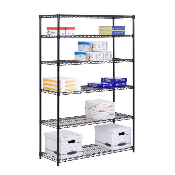 Honey Can Do 6Shelf Steel Storage Shelving Unit, Multicolor