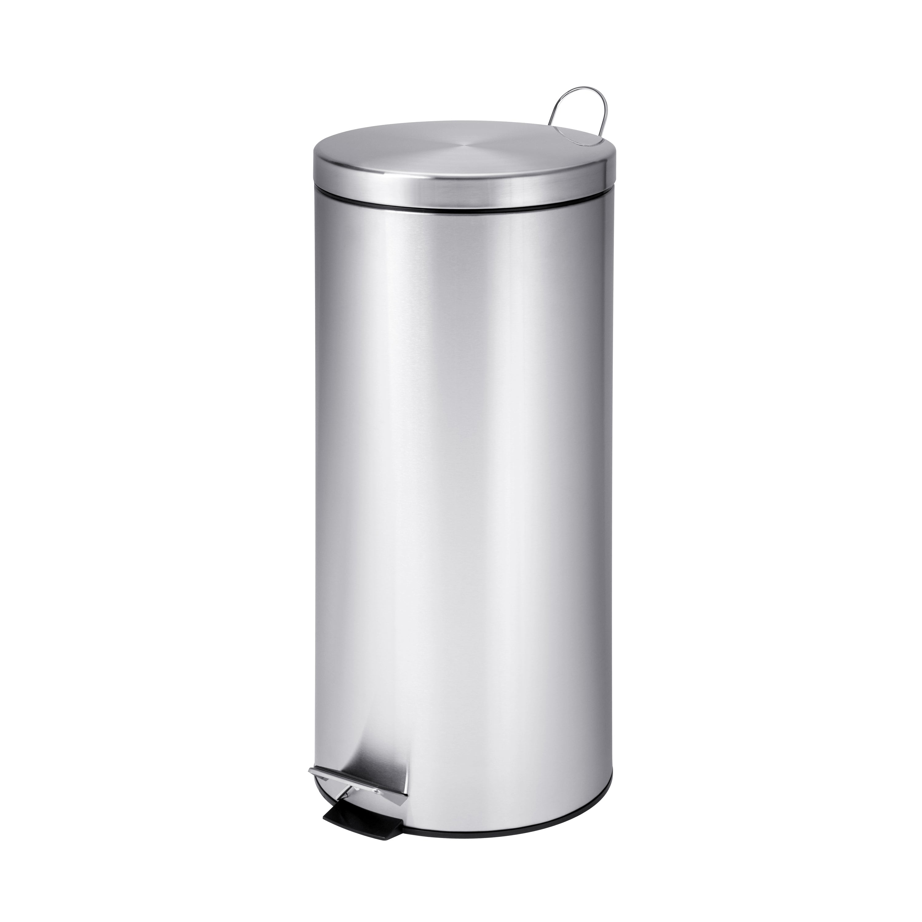 Honey-Can-Do 30 L Silver Stainless Steel Trash Can