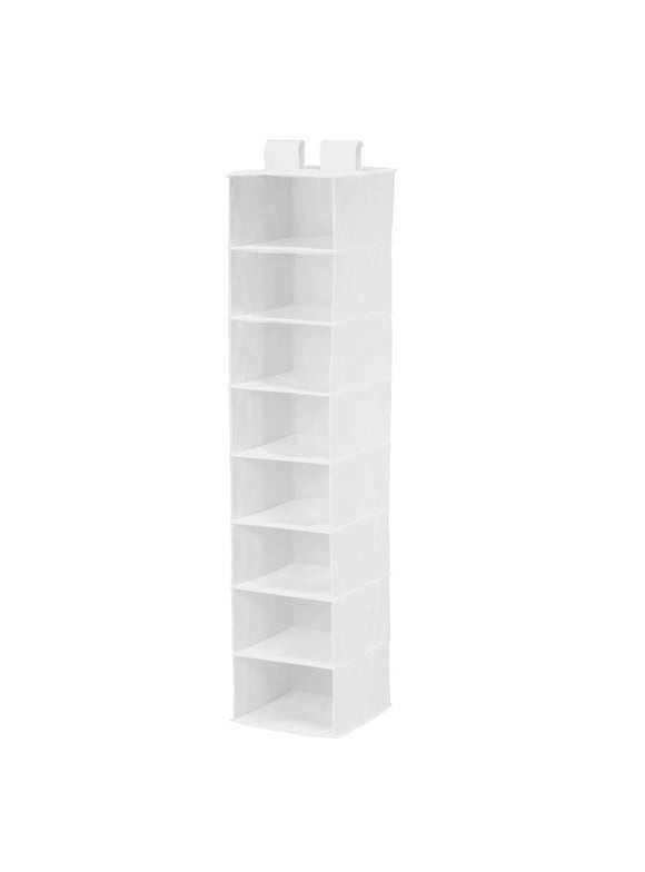 Honey-Can-Do 8-Shelf Polyester Hanging Closet Organizer, White