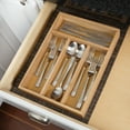 thumbnail image 1 of Honey-Can-Do Bamboo 10.25" x 14" x 2" 4-Compartment Kitchen Drawer Organizer, Natural, 1 of 5