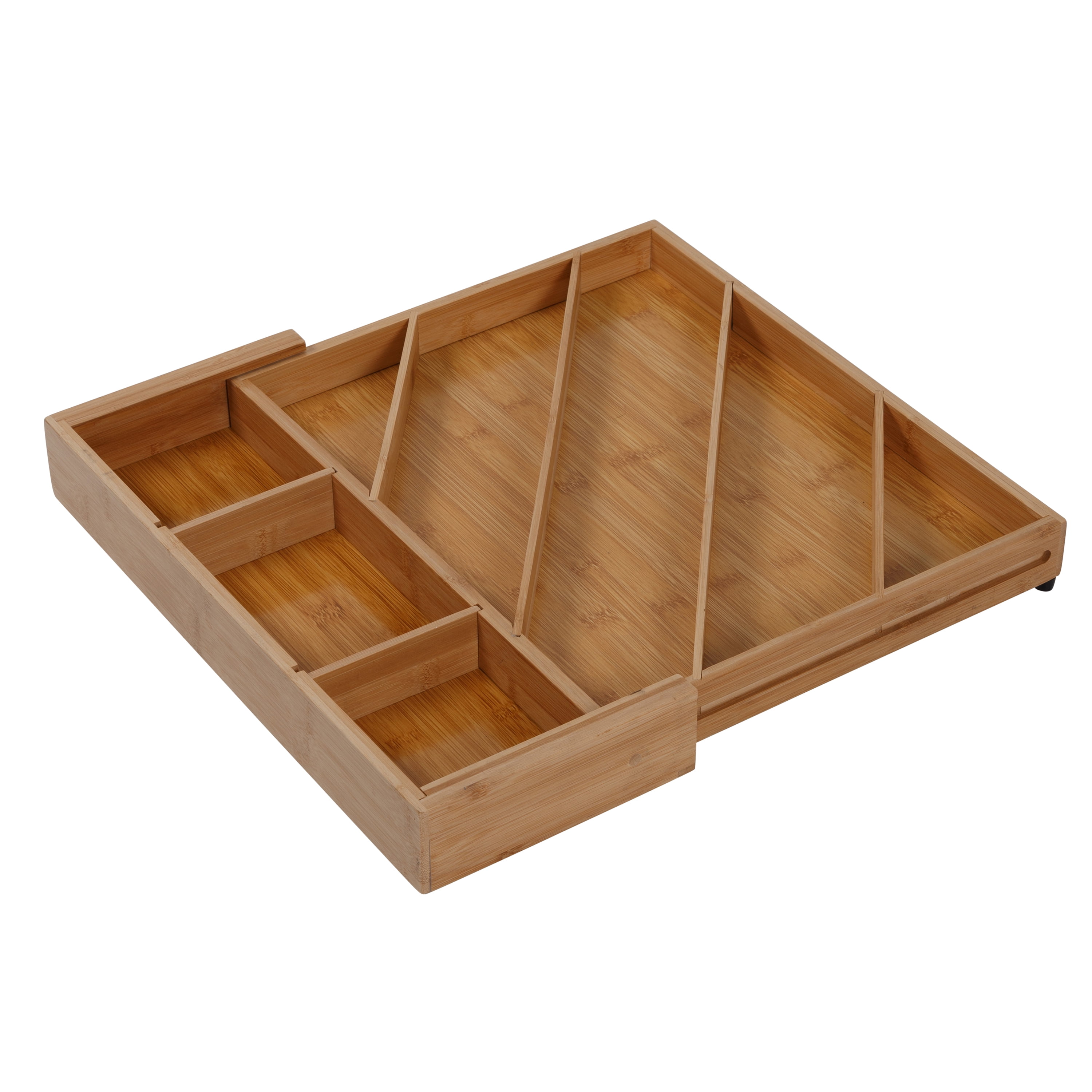HoneyCanDo Bamboo Diagonal Drawer Organizer,Natural
