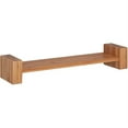 Honey Can Do Bamboo HShape Wall Shelf with 15lb Capacity, Brown