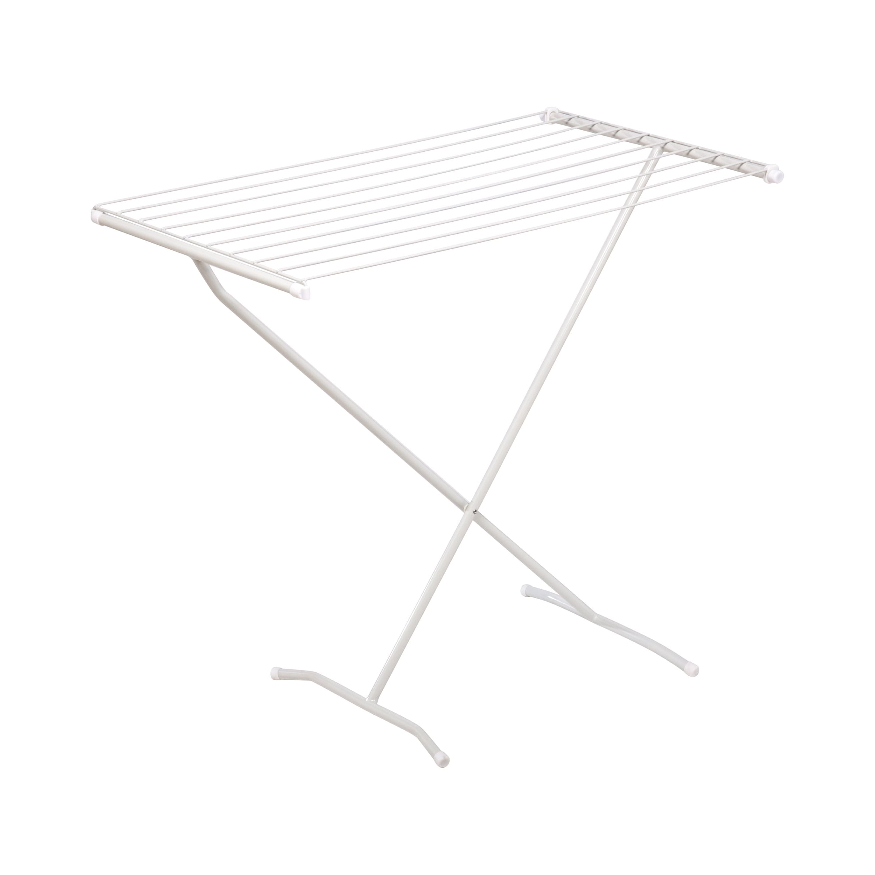 Mainstays Expandable Steel Laundry Drying Rack White Walmart