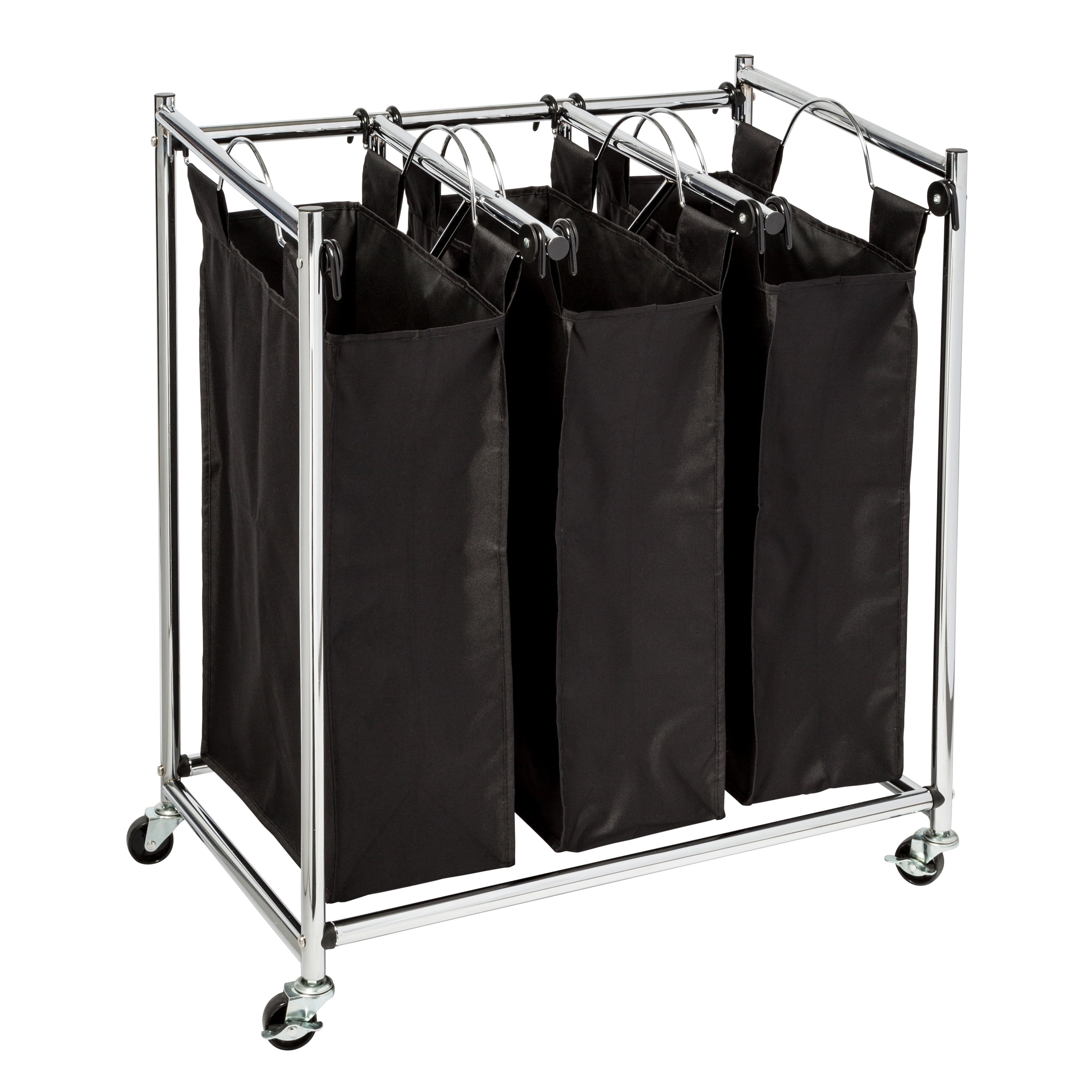 HoneyCanDo Easy Load Triple Laundry Sorter