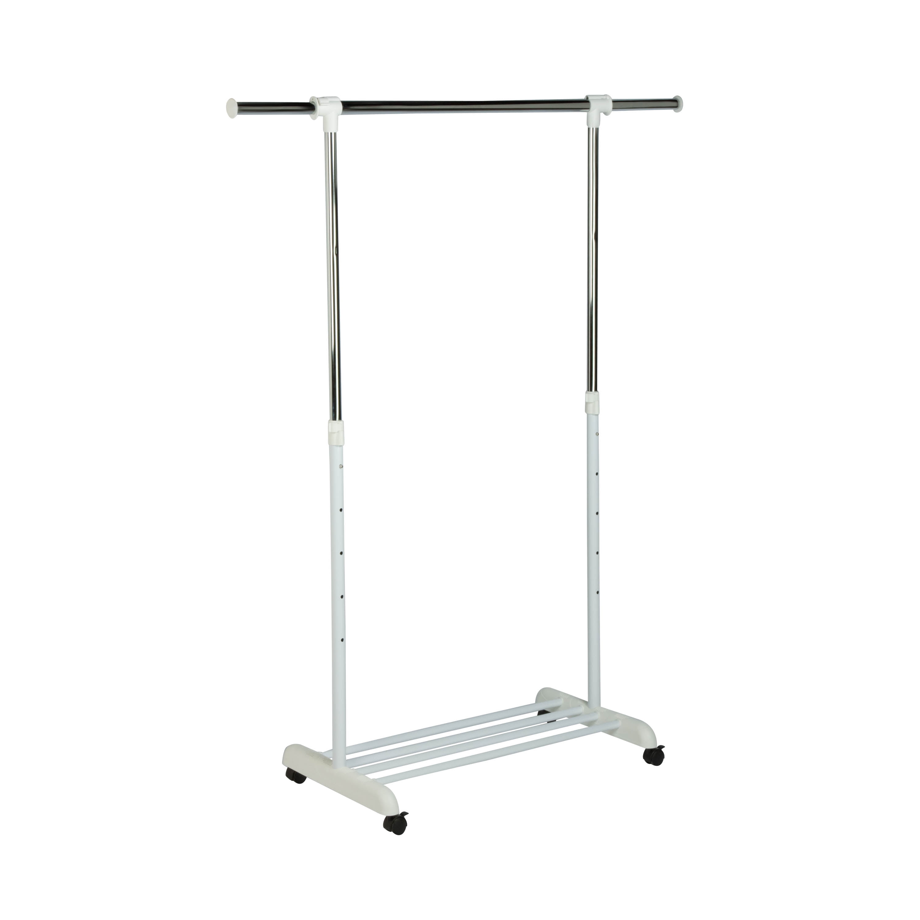 Honey Can Do Garment Rack Chrome/White, Chrome