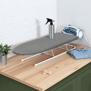 Honey-Can-Do Gray and White Steel Tabletop Ironing Board, Gray