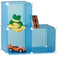 thumbnail image 1 of Honey Can Do Kids Storage Cubes with Steel Frame, Multicolor (Pack of 3), 1 of 2