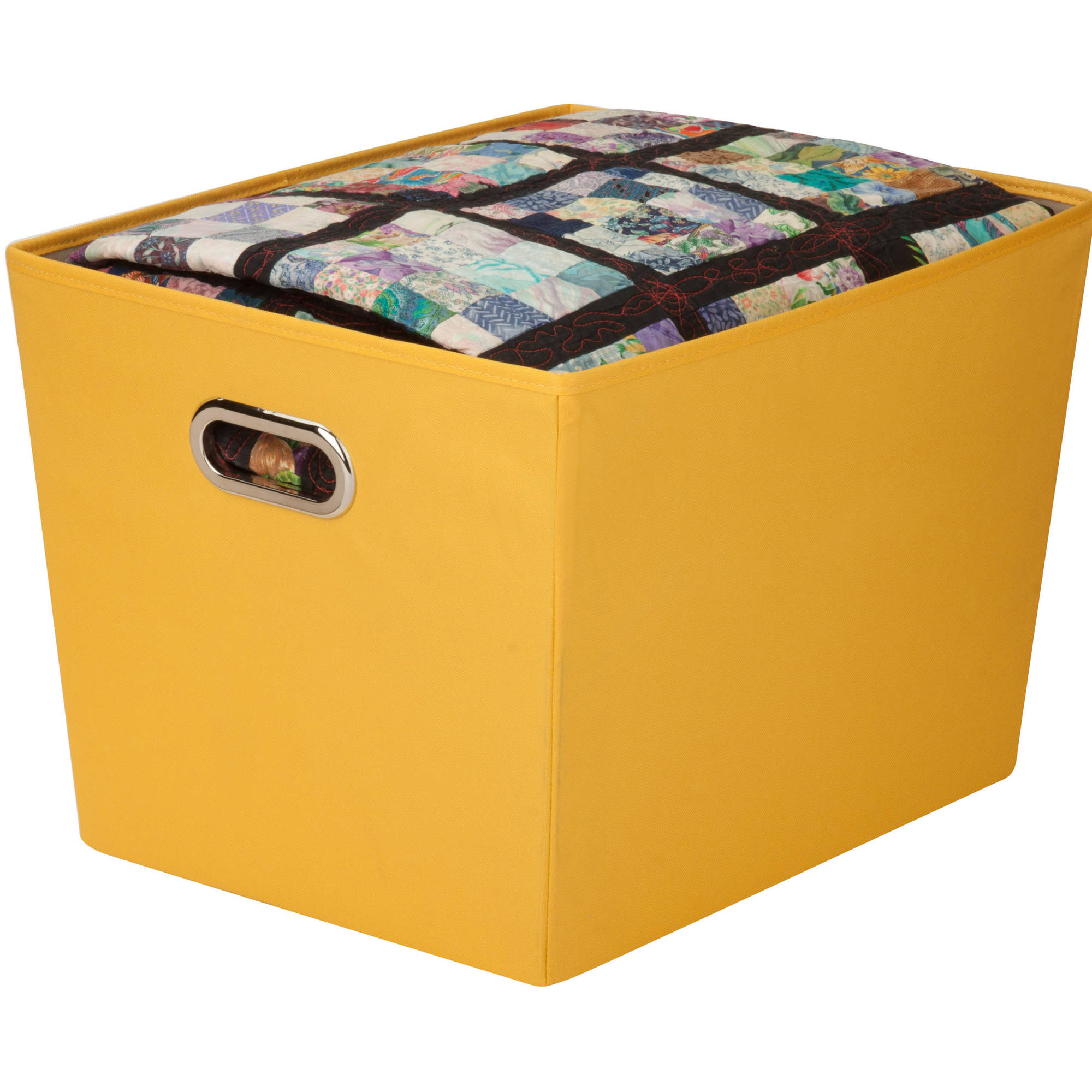 Honey Can Do Large Decorative Storage Bin with Handles, Multicolor - image 1 of 4