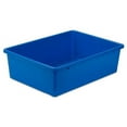 thumbnail image 1 of Honey-Can-Do Lightweight Large Plastic Bin, Blue, 1 of 2