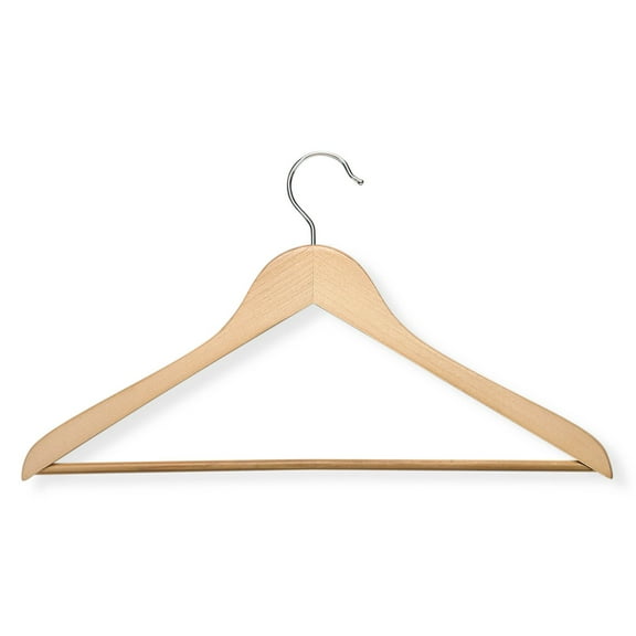 Honey Can Do Maple Suit Hanger- 10 Pk, Beige