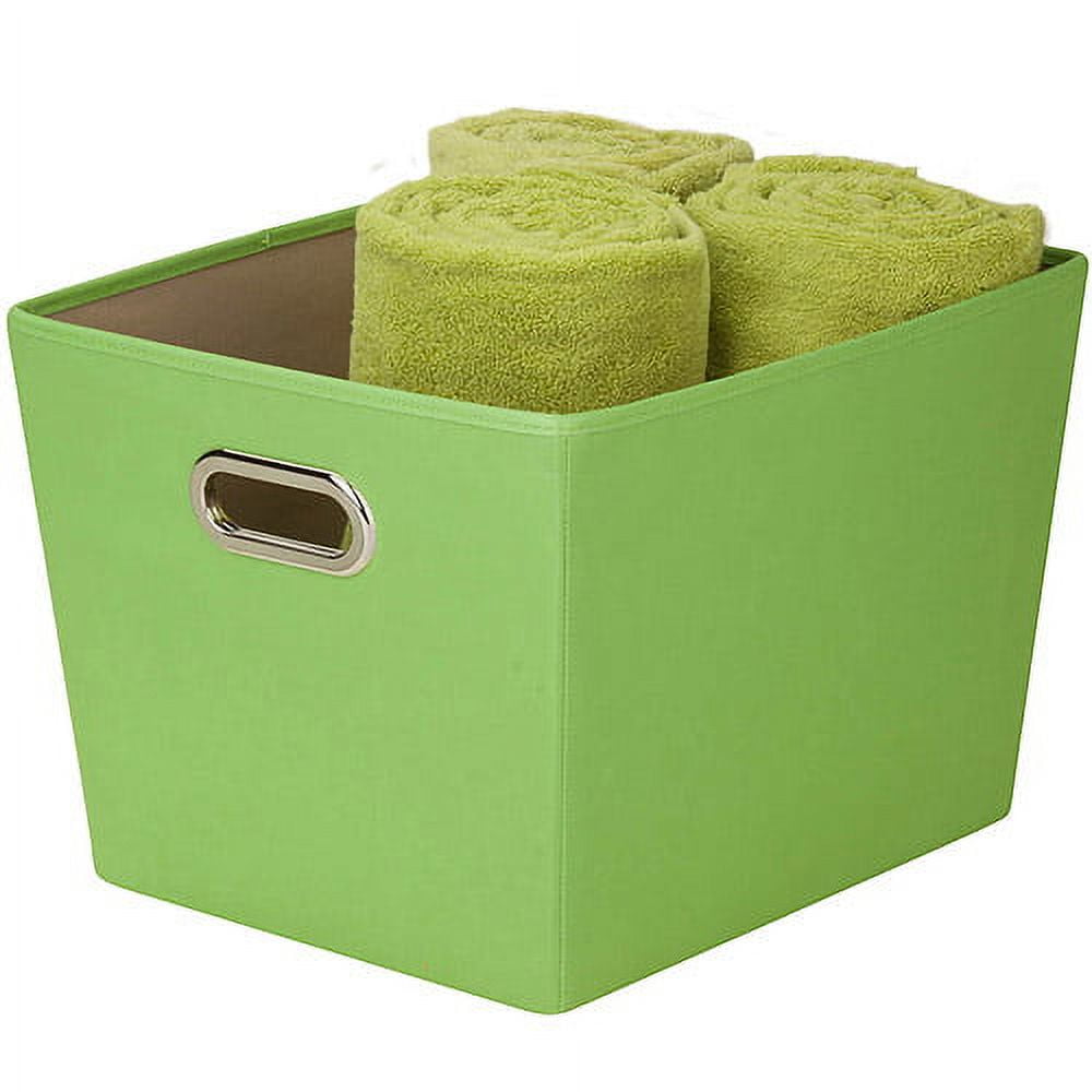 Honey Can Do Medium Decorative Storage Bin with Handles, Multicolor