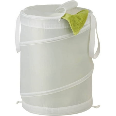 Honey Can Do Medium Mesh Pop-Up Hamper with Handles, Multicolor