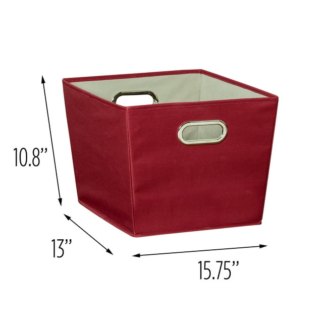 HoneyCanDo Medium Storage Bin, Red