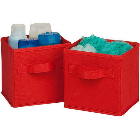 Honey Can Do Mini Non-Woven Foldable Storage Cube, Multicolor (Pack of 6)
