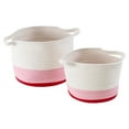 thumbnail image 1 of Honey Can Do Nesting Cotton Rope Storage Basket Set, Red Ombré, 1 of 8