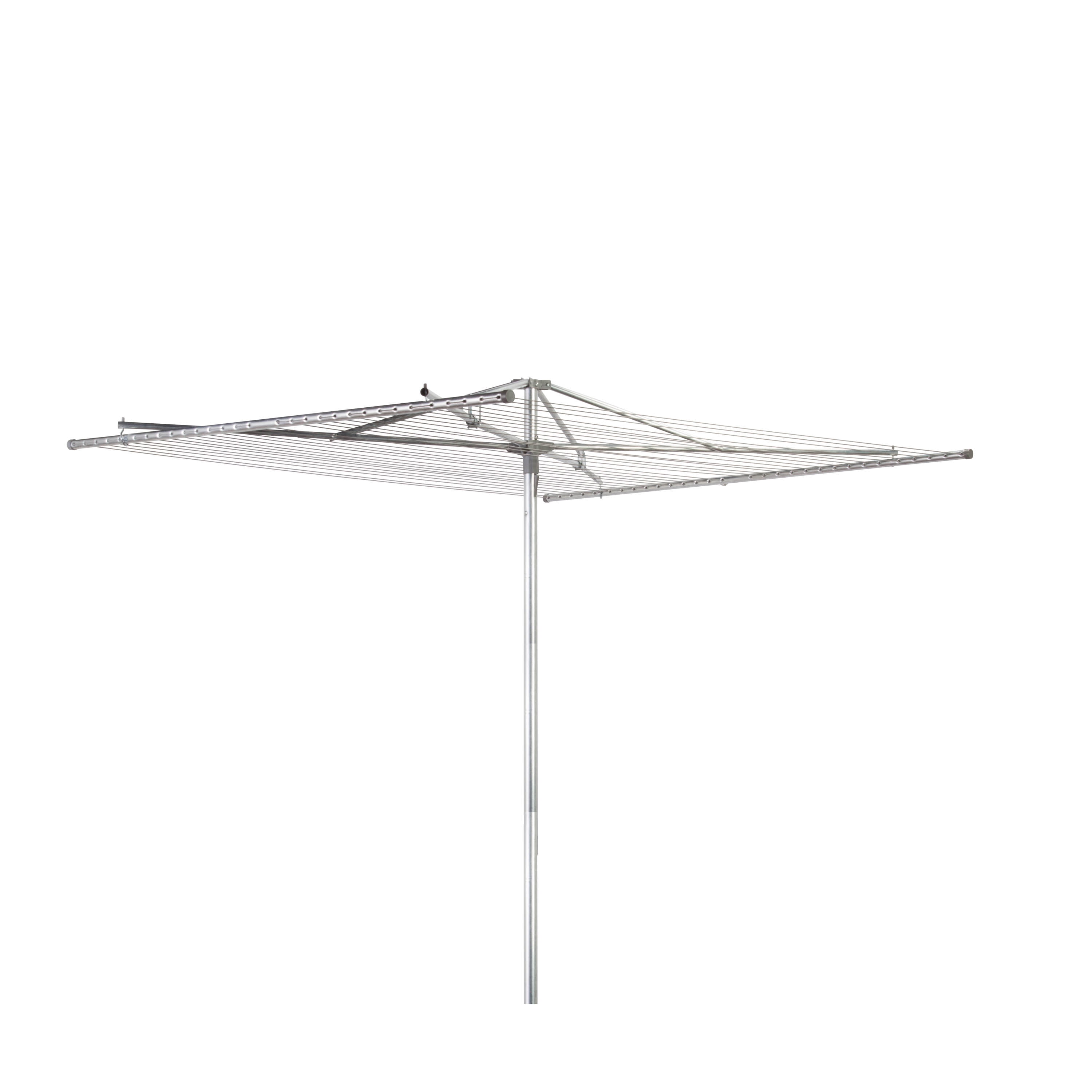 HoneyCanDo Aluminum 210 ft Outdoor Umbrella Clothes Drying Rack