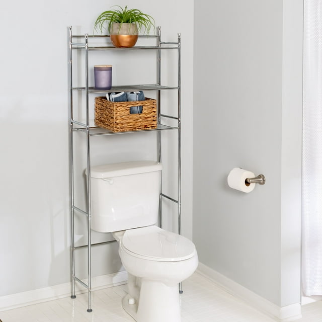 Honey Can Do OvertheToilet Storage Shelf, 3 Tiers