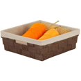 thumbnail image 1 of Honey-Can-Do Paper Rope Tray with Liner, Brown, 1 of 3
