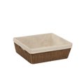 thumbnail image 1 of Honey Can Do Parchment Cord Basket W/Liner, Brown, 1 of 2