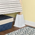 thumbnail image 1 of Honey-Can-Do Plastic 8" Set of 4 Square Bed Risers, White, 1 of 5