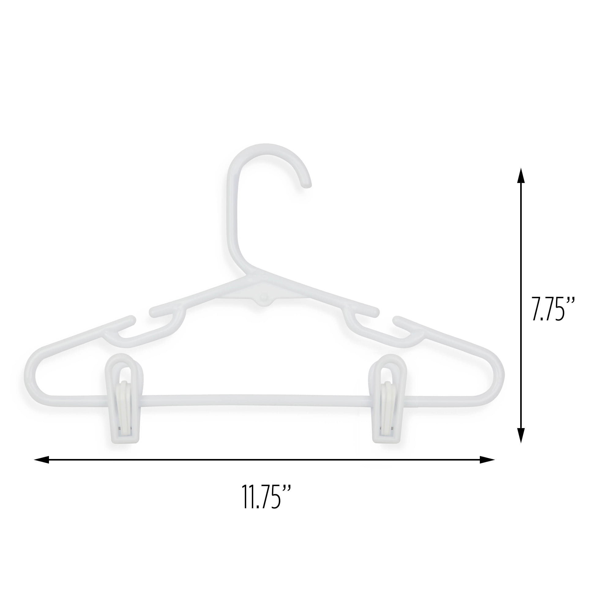 Heavy-Duty Tubular Hangers White Pkg/12, 16-1/2 x 3/8 x 8-1/4 H