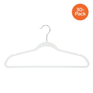 Plastic Clothes Hangers (20, 40, 60, 100 Packs) Heavy Duty Durable Coat and  Clothes Hangers, Vibrant Color Hangers, Lightweight Space Saving Laundry  Hangers (… in 2023