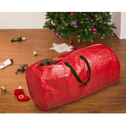 Honey-Can-Do Polyester Holiday 9' Tree Storage Bag with Handles, Red