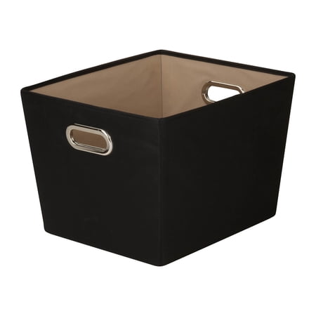 Honey-Can-Do Polyester Medium Storage Bin, Black