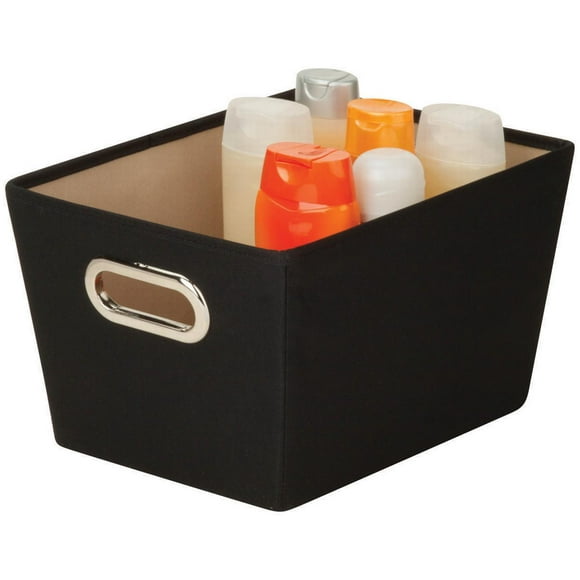 Honey-Can-Do Polyester Storage Bin with Handles, Black