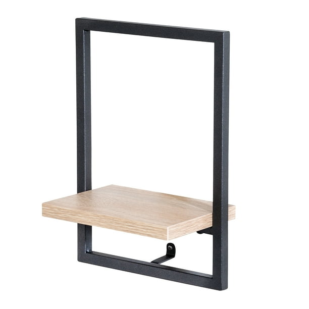 Honey Can Do Small Floating Wall Shelf, Natural
