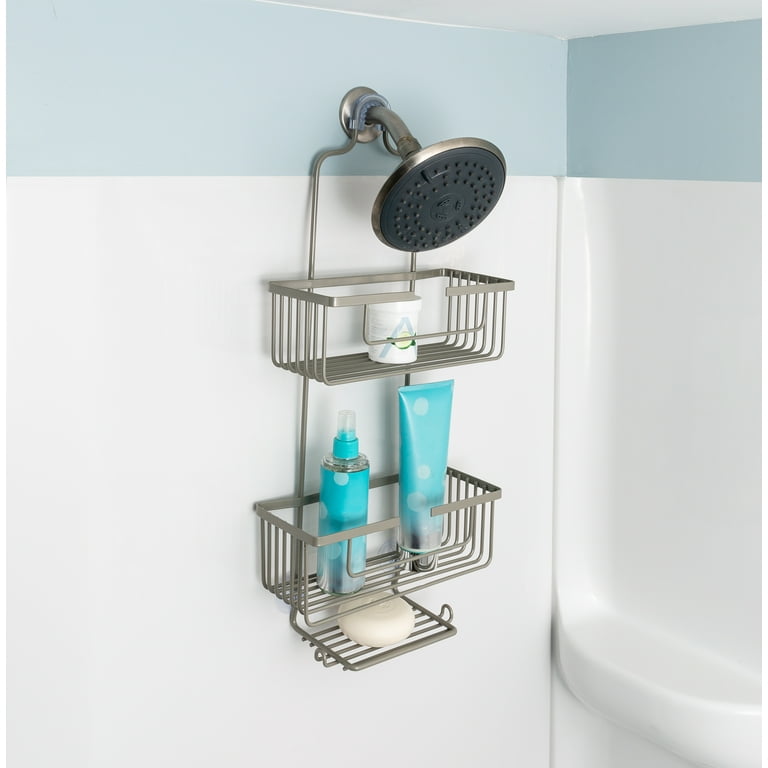 Elegant 10 in. W Shower Shelf in Satin Nickel Elegant 10 in. W Shower Shelf in Satin Nickel