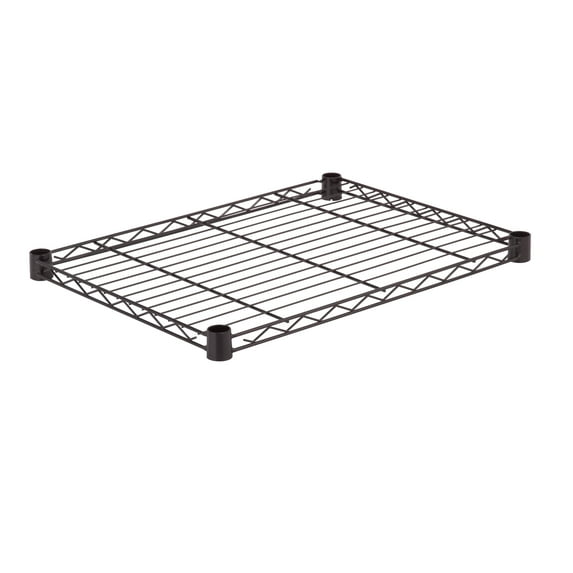 Honey Can Do Steel Shelf-350Lb Black 18X24, Black, Basement/Garage