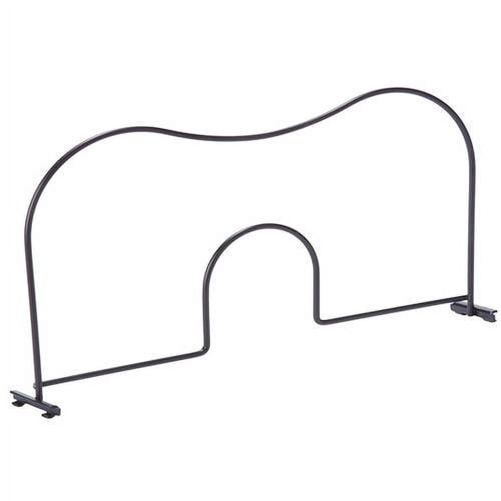 Honey Can Do Steel Wire Shelf Divider for Shelving Unit, Black (Pack of
