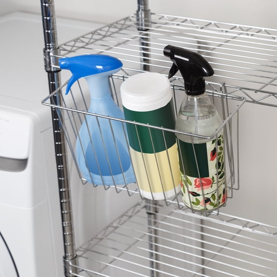 Honey-Can-Do 50 lb Silver Wire Storage Cubes 7.5 in. H X 13.5 in. W X 5 in. D