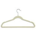 thumbnail image 1 of Honey-Can-Do Velvet Slim Non-Slip Adult Suit Hanger, Off-White (Pack of 50), 1 of 4